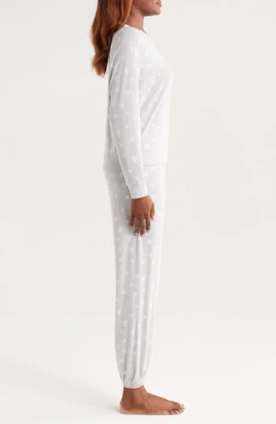 Honeydew Intimates Star Seeker Brushed Jersey Pajamas In White