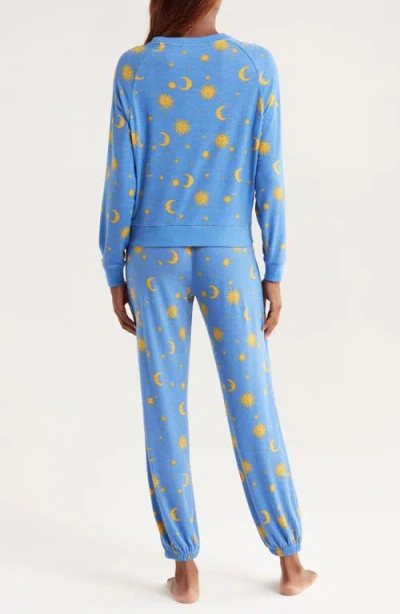 Honeydew Intimates Star Seeker Brushed Jersey Pajamas In Blue