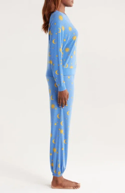 Honeydew Intimates Star Seeker Brushed Jersey Pajamas In Blue