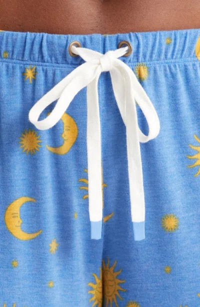 Honeydew Intimates Star Seeker Brushed Jersey Pajamas In Blue