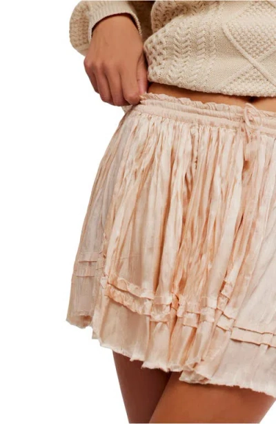 Free People Third Charm Mini Skirt In Blush In Neutral