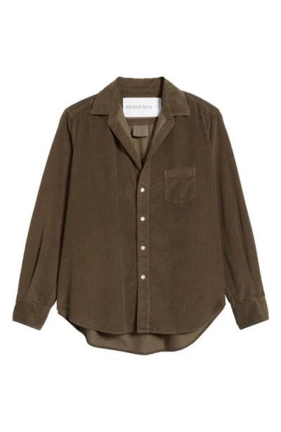 Frank & Eileen Eileen Relaxed Corduroy Button-up Shirt In Brown