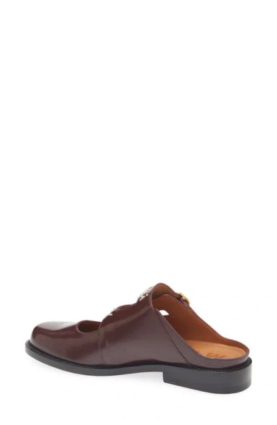 Marni Logo Embroidered Sabot Mule