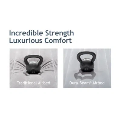 Intex Comfort Elevated Airbed With Fibertech Ip, Twin In Neutral