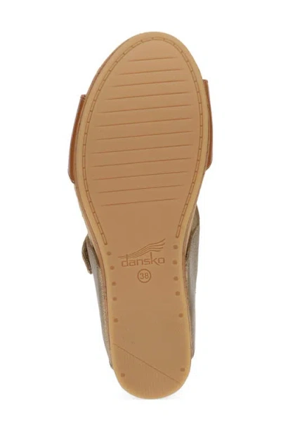 Dansko Shannon Platform Wedge Slide Sandal
