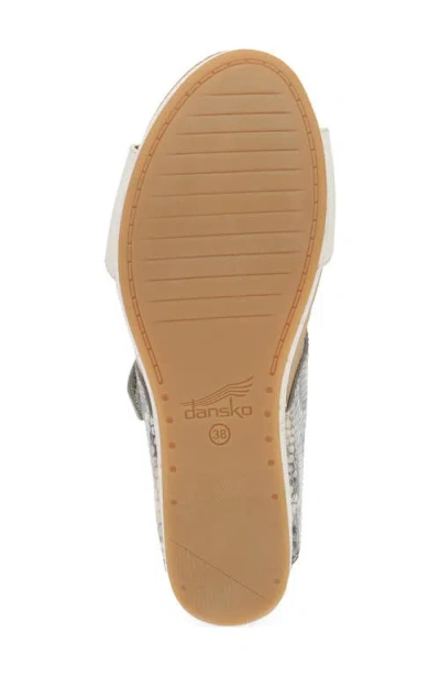 Dansko Shannon Platform Wedge Slide Sandal