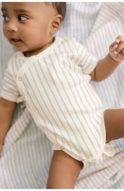 Pehr Unisex Side Tie Bodysuit - Baby In Gray