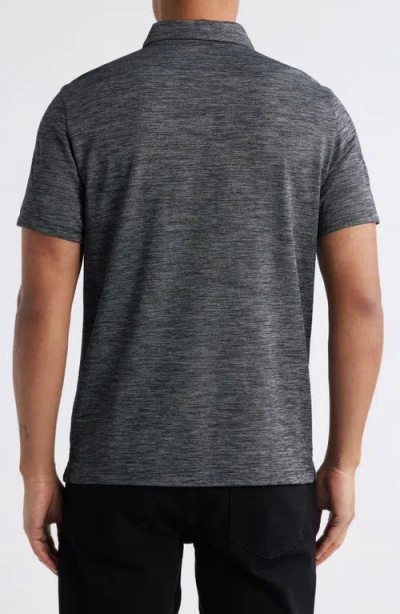 Robert Barakett Payne Space Dye Jacquard Polo In Gray