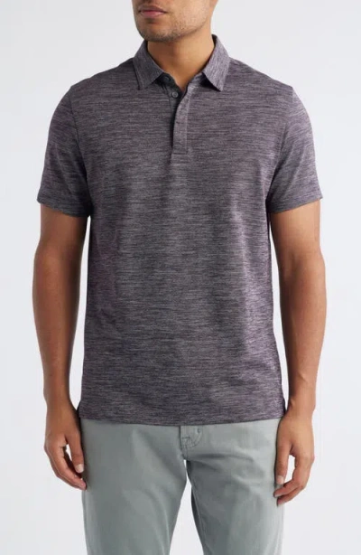 Robert Barakett Payne Space Dye Jacquard Polo In Purple