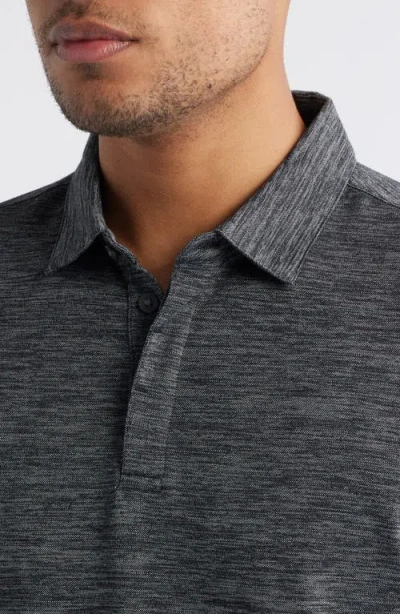 Robert Barakett Payne Space Dye Jacquard Polo In Gray