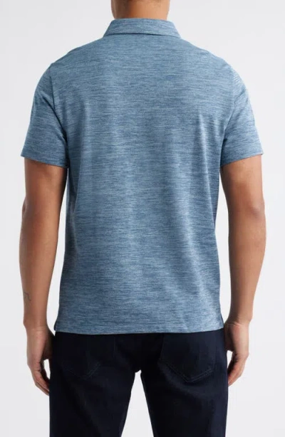 Robert Barakett Payne Space Dye Jacquard Polo In Blue
