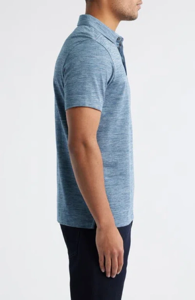 Robert Barakett Payne Space Dye Jacquard Polo In Blue