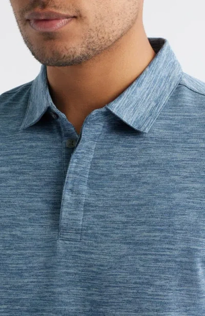 Robert Barakett Payne Space Dye Jacquard Polo In Blue