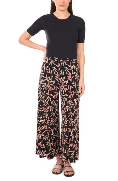 Vince Camuto Print Pull-on Wide Leg Pants