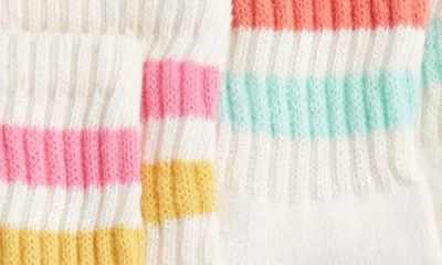American Trench Assorted 3-pack Retro Stripe Cotton Blend Quarter Socks