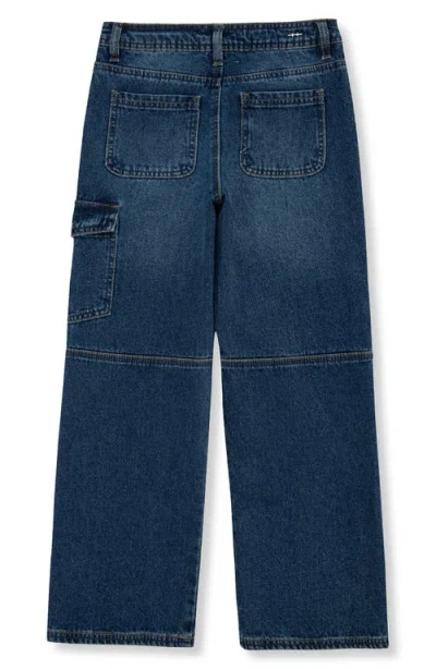 Habitual Kids Kids' Paneled Wide Leg Jeans In Blue
