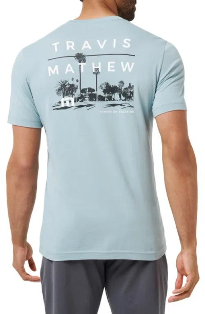 Travismathew Seaside Spa Day Graphic T-shirt In Blue