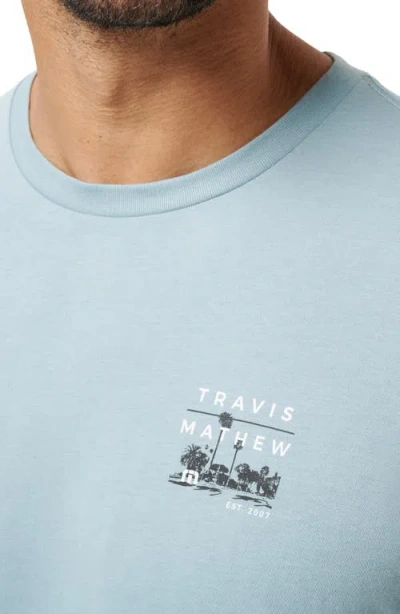 Travismathew Seaside Spa Day Graphic T-shirt In Blue
