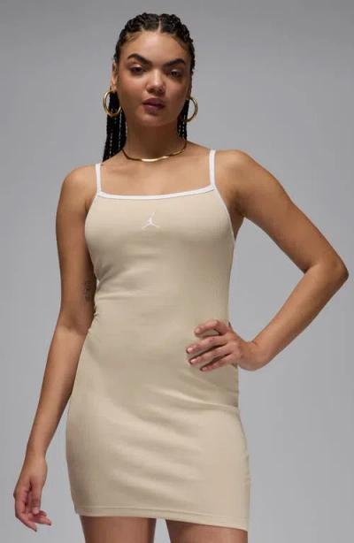 Jordan Slim Minidress In Neutral