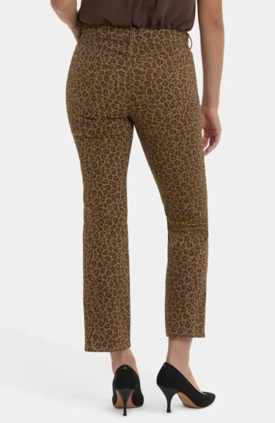 Nydj Marilyn Straight Leg Ankle Jeans In Brown