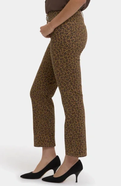 Nydj Marilyn Straight Leg Ankle Jeans In Brown