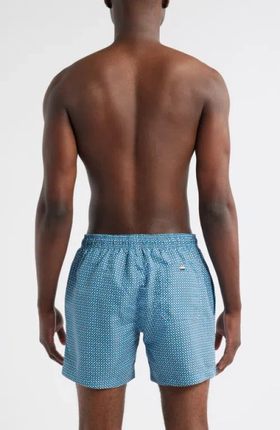 Hugo Boss Boss Vibe Swim Trunks In Blue
