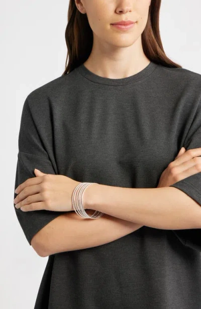 Nordstrom Set Of 5 Mixed Texture Bangle Bracelets