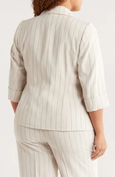 Kasper Stripe One-button Blazer