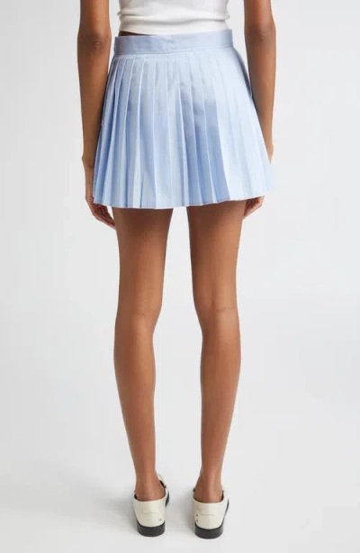 Sporty And Rich Sporty & Rich Serif Logo Anae Pleated Cotton Miniskirt