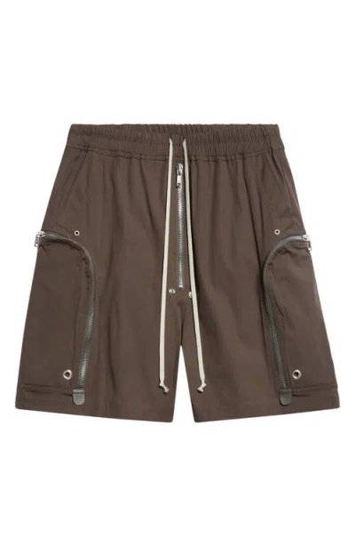 Rick Owens Bauhaus Bela Drawstring Cargo Shorts