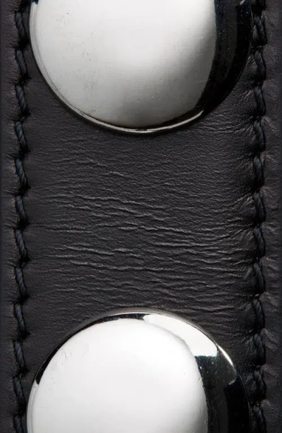 Khaite Benny Stud Patent Leather Belt