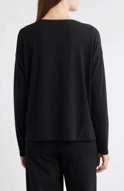 Eileen Fisher V-neck Long Sleeve Box T-shirt