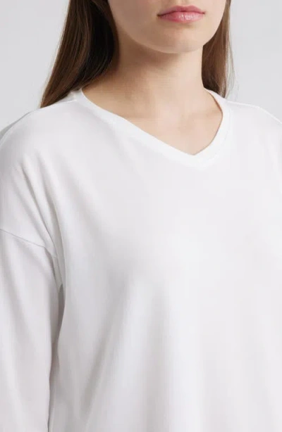 Eileen Fisher V-neck Long Sleeve Box T-shirt