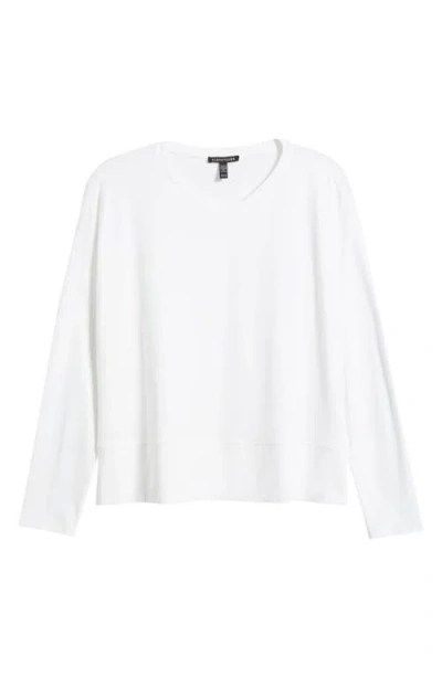 Eileen Fisher V-neck Long Sleeve Box T-shirt