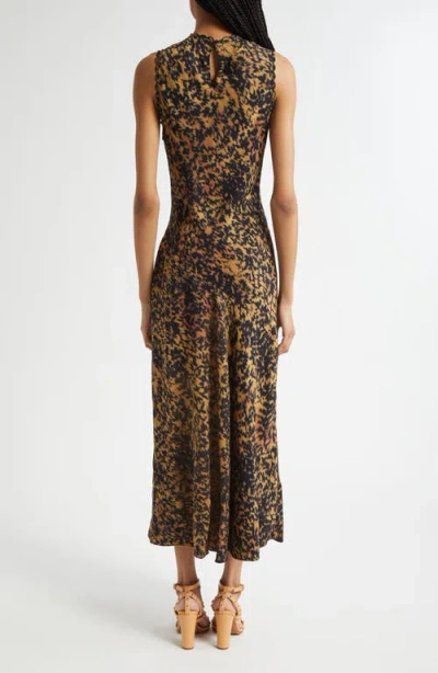 Ulla Johnson Clea Abstract Print Bias Cut Dress