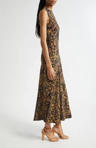 Ulla Johnson Clea Abstract Print Bias Cut Dress