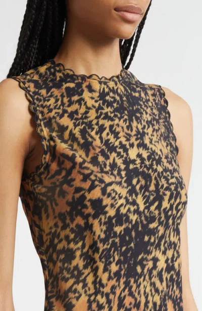 Ulla Johnson Clea Abstract Print Bias Cut Dress