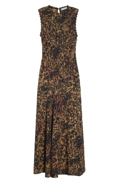 Ulla Johnson Clea Abstract Print Bias Cut Dress