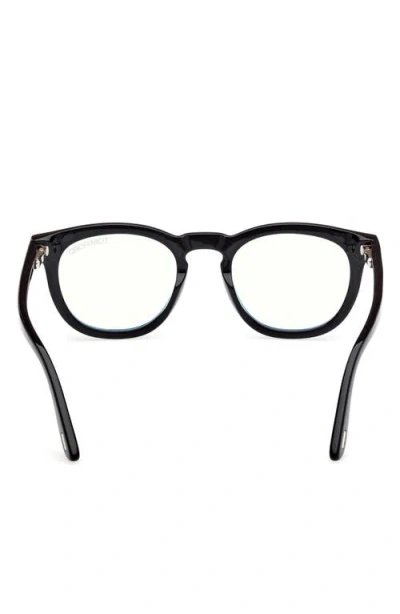 Tom Ford 50mm Small Round Blue Light Blocking Glasses