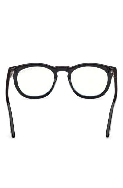 Tom Ford 50mm Small Round Blue Light Blocking Glasses