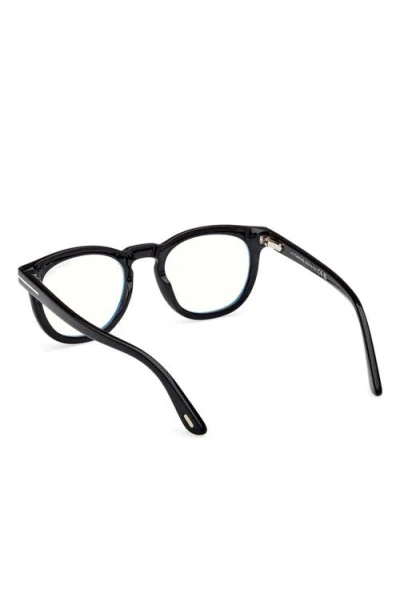Tom Ford 50mm Small Round Blue Light Blocking Glasses