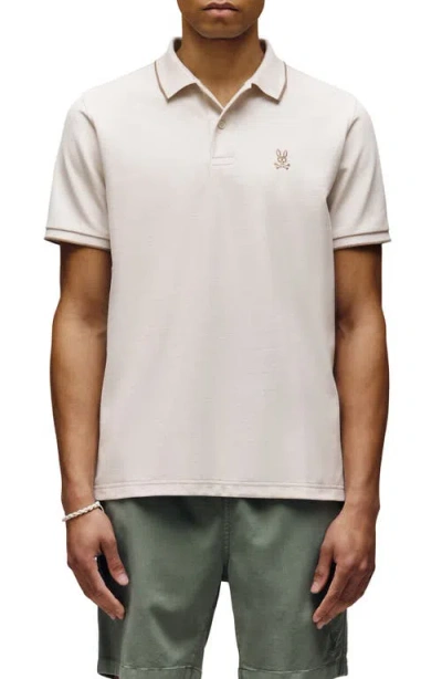 Psycho Bunny Jasper Polo In Neutral
