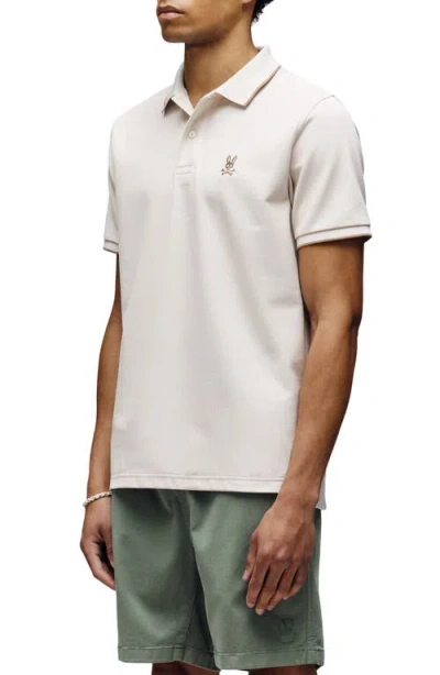 Psycho Bunny Jasper Polo In Neutral