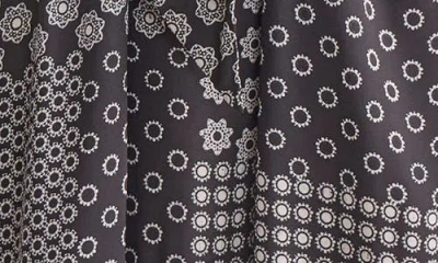 Jones New York Print Tie Waist Sleeveless Midi Dress In Black
