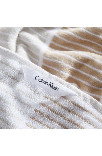 Calvin Klein Blocked Yarn Dye 2-piece Beach Towel Set In Multi