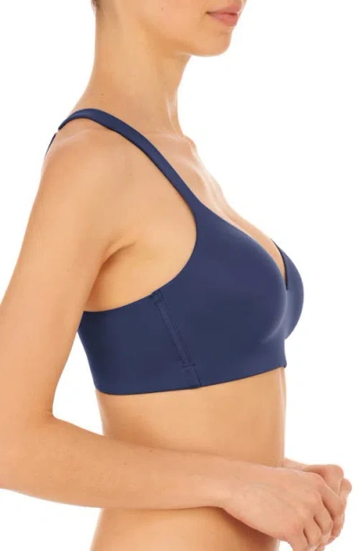 Natori Revelation Wireless Contour Bra In Blue