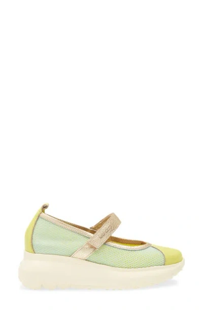 Wonders Mesh & Leather Flat