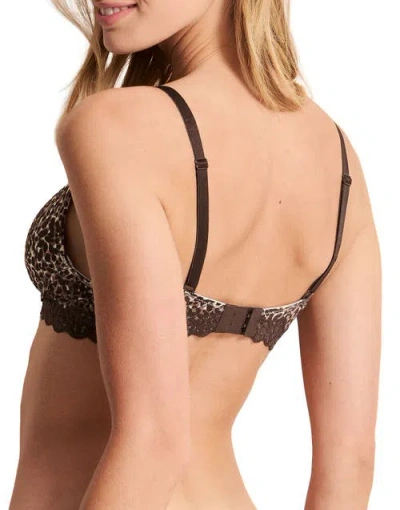 Adore Me Shea Push Up Plunge Bra In Animal Print