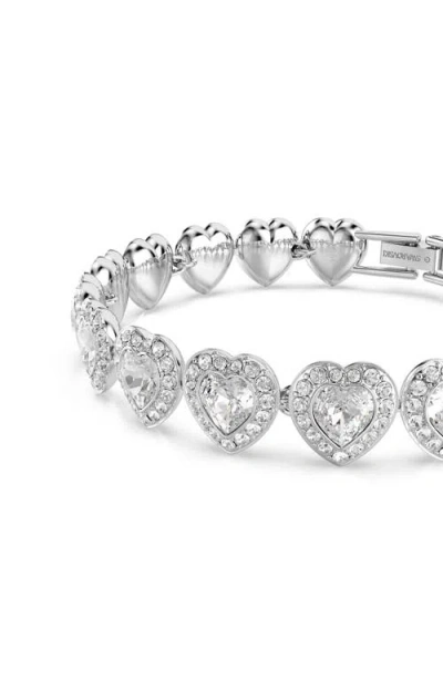 Swarovski X Ariana Grande Angelic Crystal Heart Line Bracelet