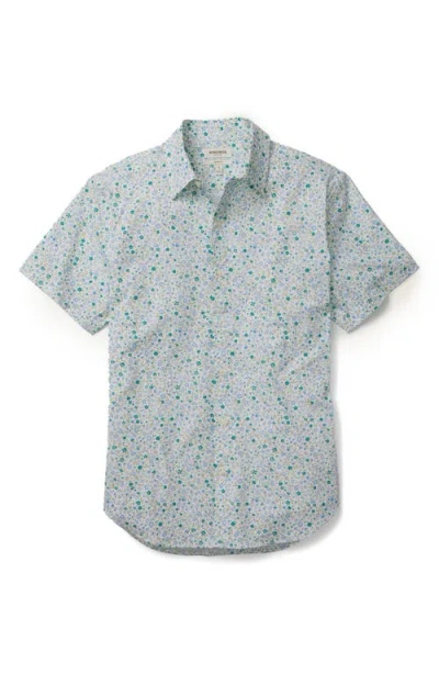 Bonobos Tech Slim Fit Tropical Tiger Print Short Sleeve Performance Button-up Shirt In Multi